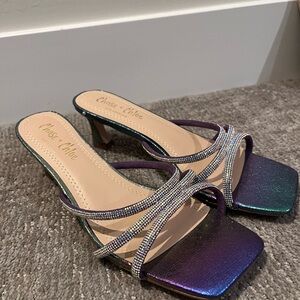 Chase + Chloe Women's Multicolor Strappy Heels